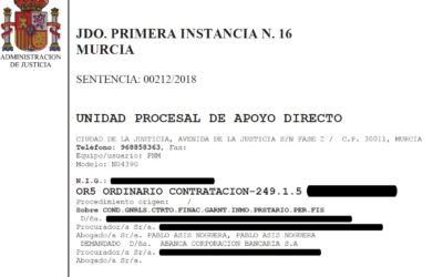 SENTENCIA CONTRA ABANCA POR CLÁUSULAS ABUSIVAS