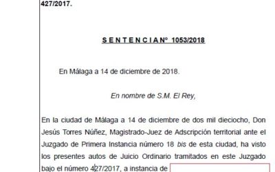 GANAMOS AL SANTANDER POR IRPH EN MÁLAGA